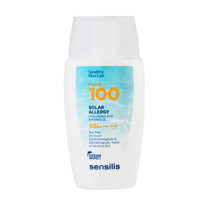 Флюид для защиты лица от солнца SPF50+ - SENSILIS Fluid 100 Solar Allergy