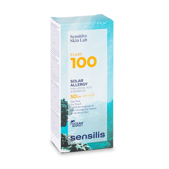 Флюид для защиты лица от солнца SPF50+ - SENSILIS Fluid 100 Solar Allergy — изображение 2